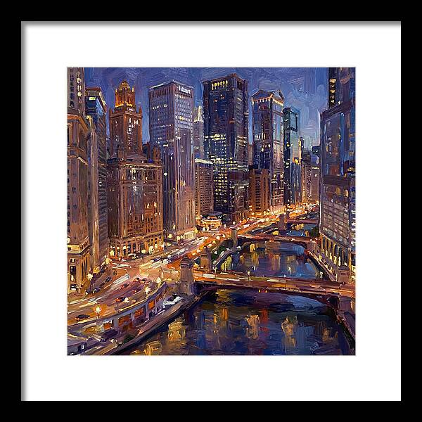 Night City Skyline At Dusk