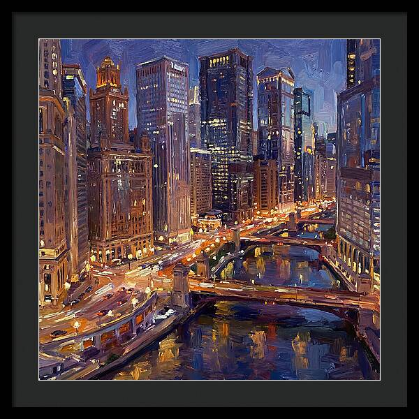 Night City Skyline At Dusk
