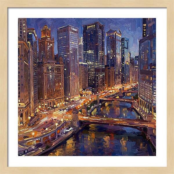 Night City Skyline At Dusk