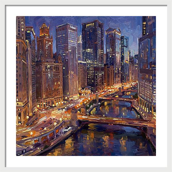 Night City Skyline At Dusk