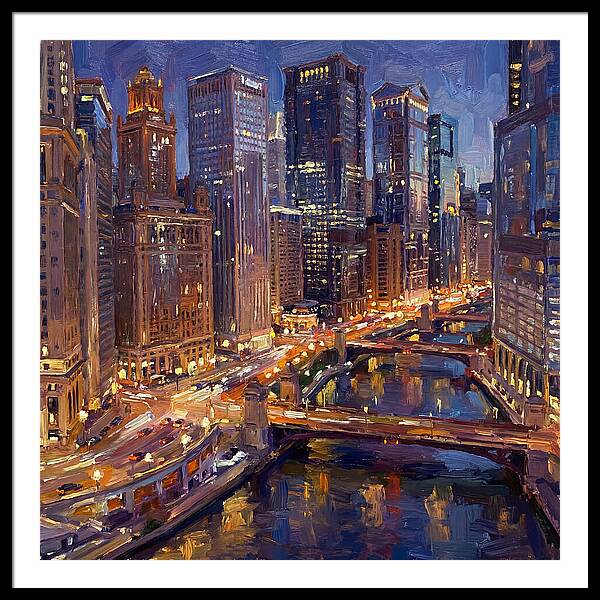 Night City Skyline At Dusk