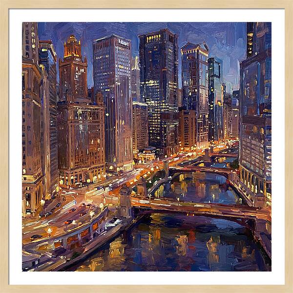 Night City Skyline At Dusk