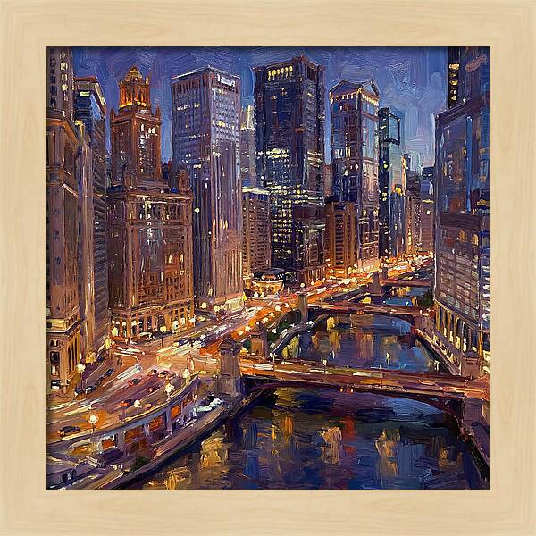 Night City Skyline At Dusk