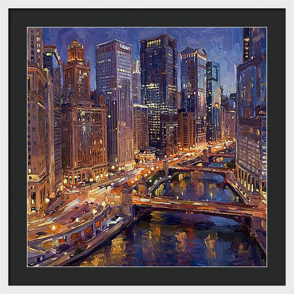 Night City Skyline At Dusk
