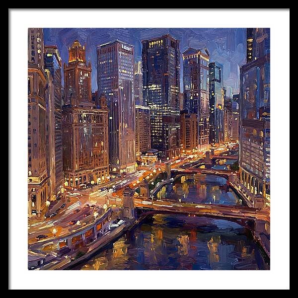 Night City Skyline At Dusk
