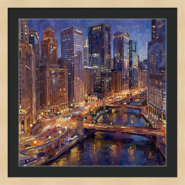 Night City Skyline At Dusk