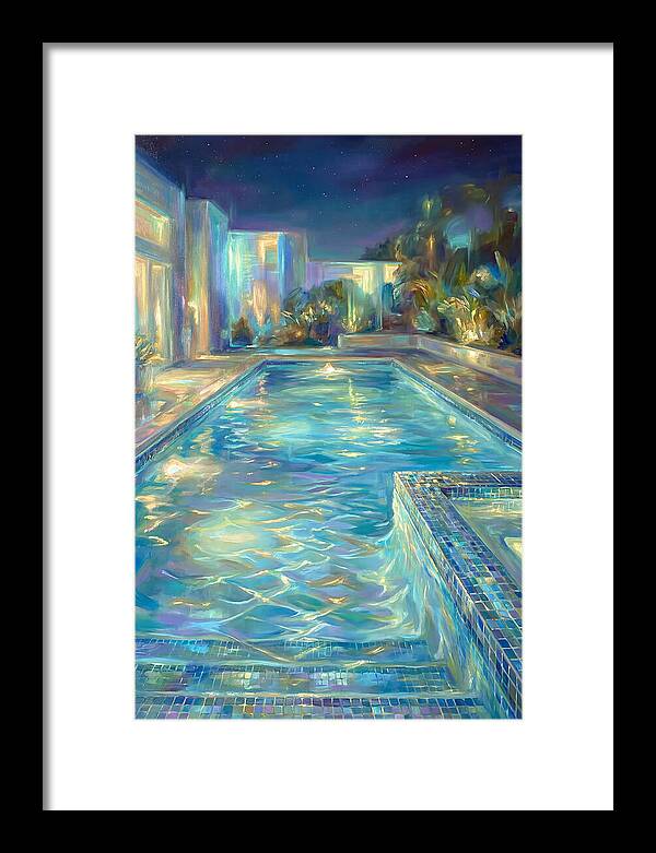 Night Pool Scene