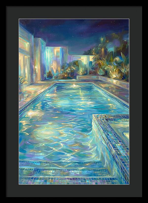 Night Pool Scene