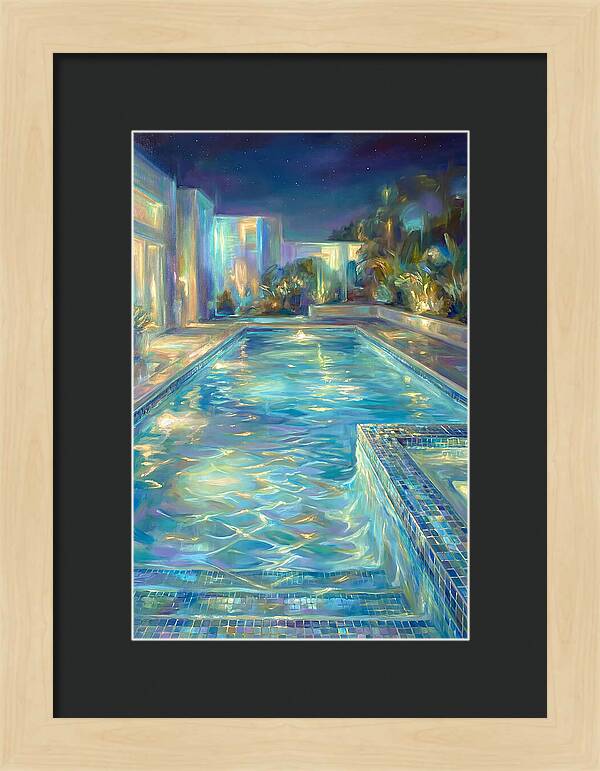 Night Pool Scene