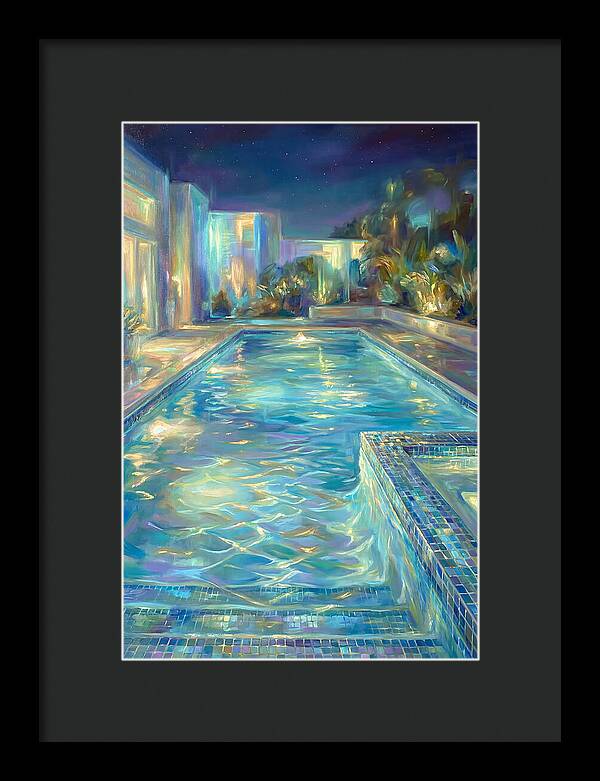 Night Pool Scene