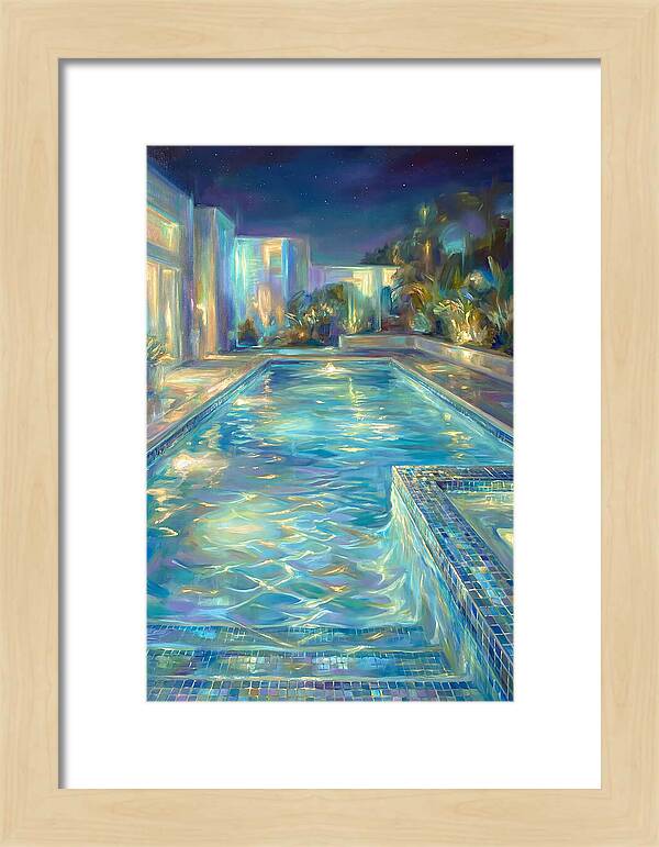 Night Pool Scene