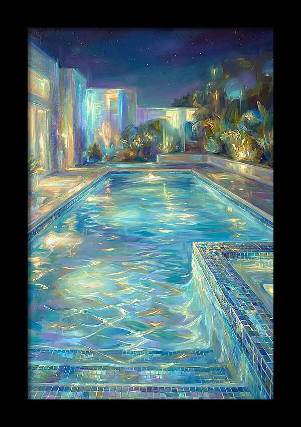 Night Pool Scene