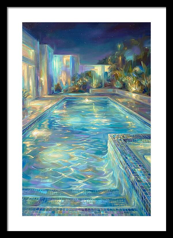 Night Pool Scene