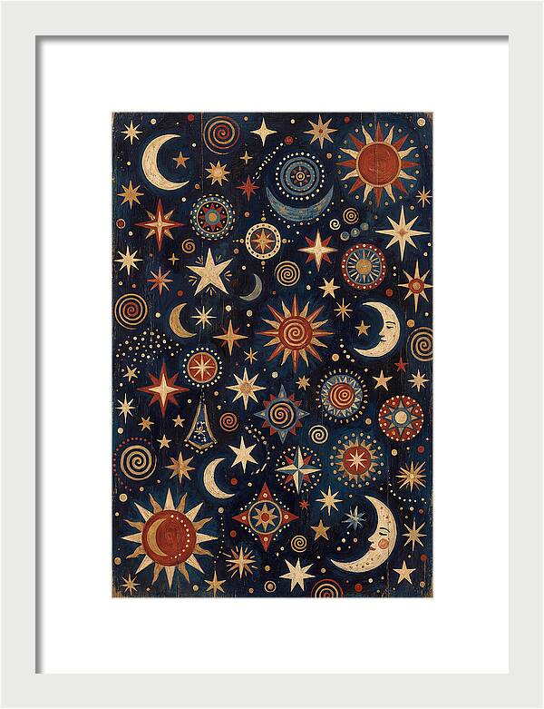 Night Sky Folk Art
