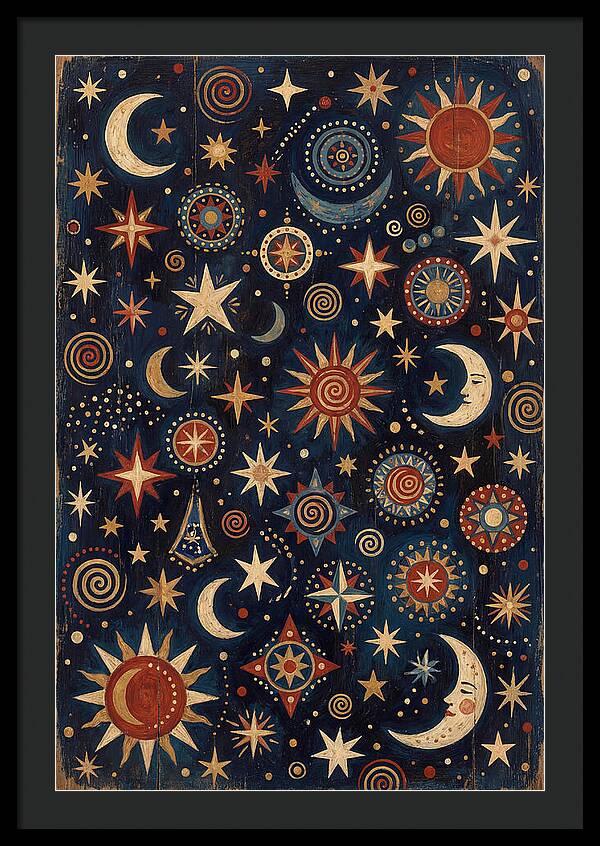 Night Sky Folk Art