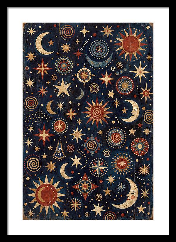 Night Sky Folk Art