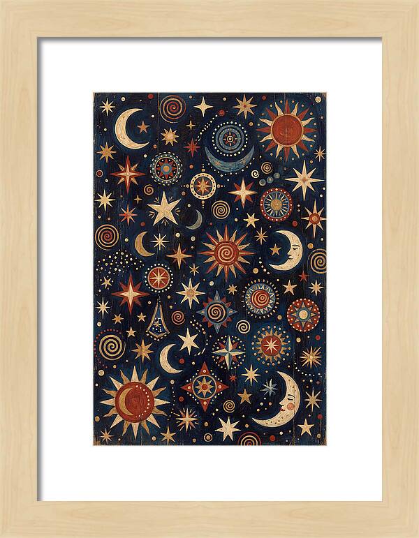Night Sky Folk Art