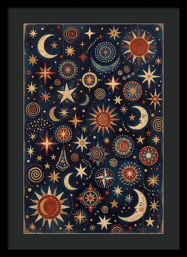 Night Sky Folk Art
