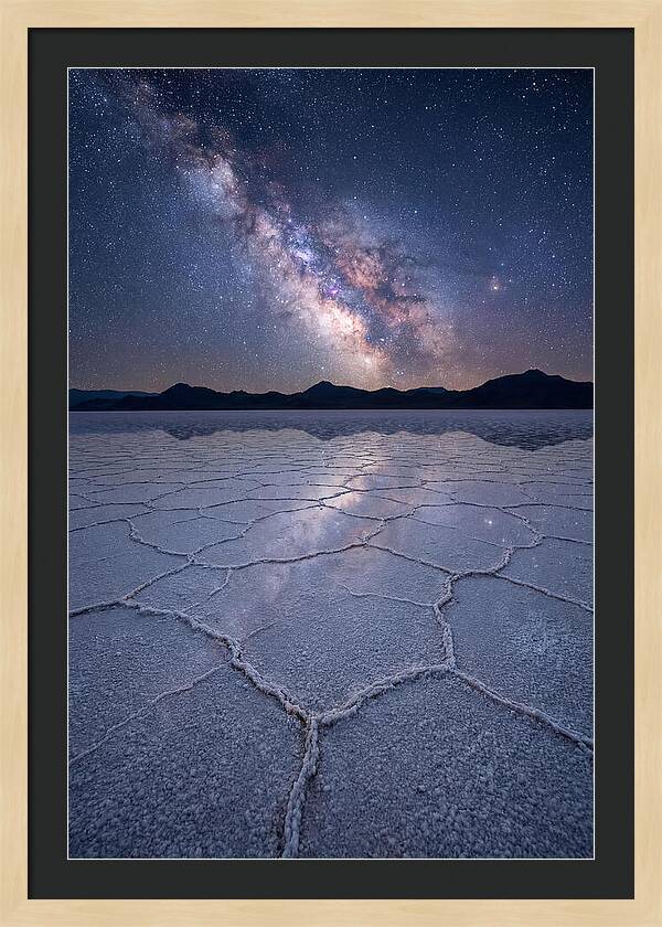 Night Sky Over Bonneville Salt Flats