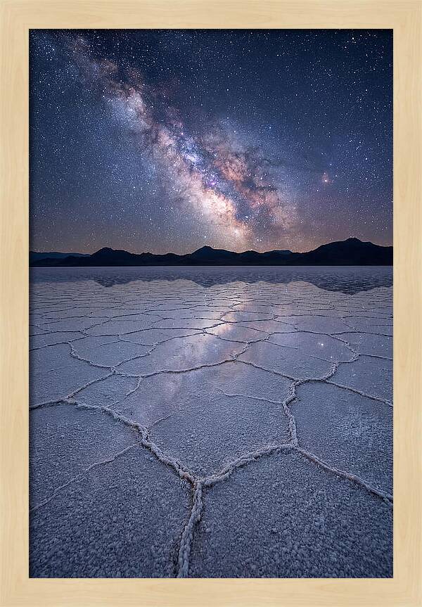 Night Sky Over Bonneville Salt Flats