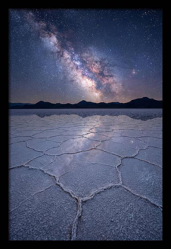 Night Sky Over Bonneville Salt Flats