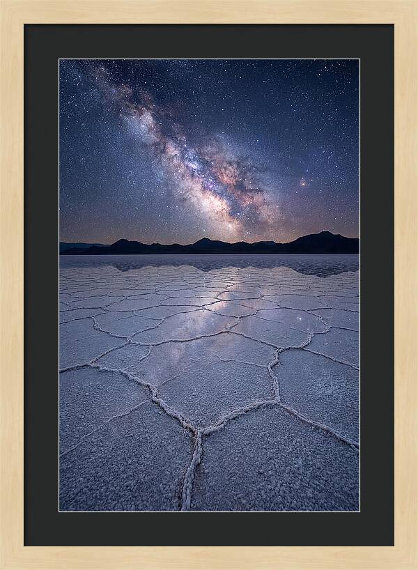 Night Sky Over Bonneville Salt Flats