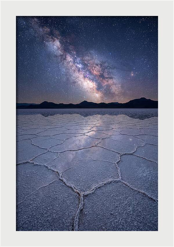 Night Sky Over Bonneville Salt Flats