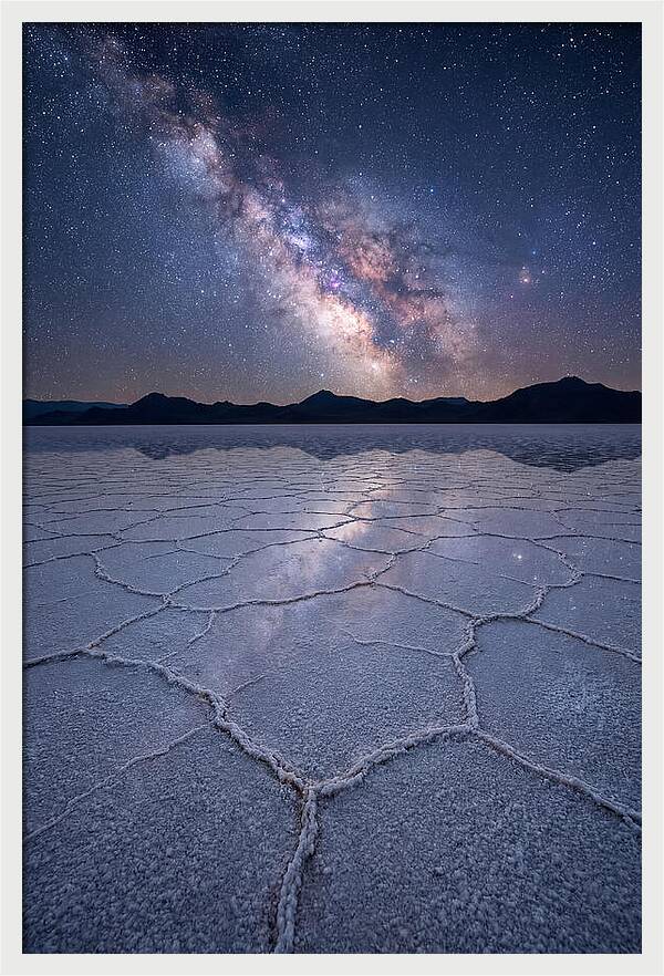 Night Sky Over Bonneville Salt Flats