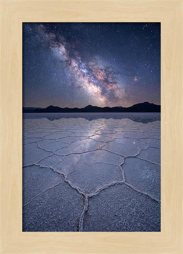 Night Sky Over Bonneville Salt Flats