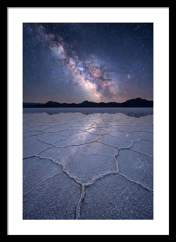 Night Sky Over Bonneville Salt Flats