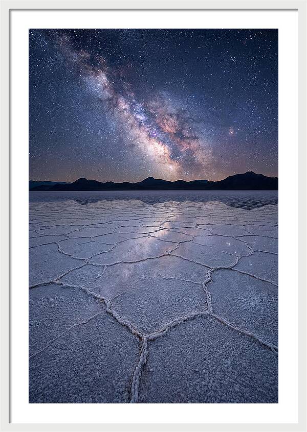 Night Sky Over Bonneville Salt Flats
