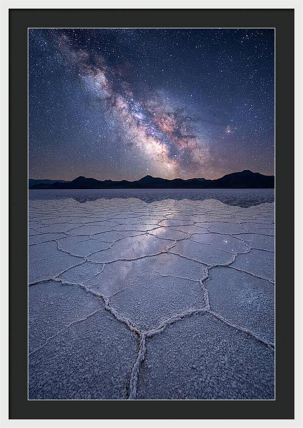 Night Sky Over Bonneville Salt Flats