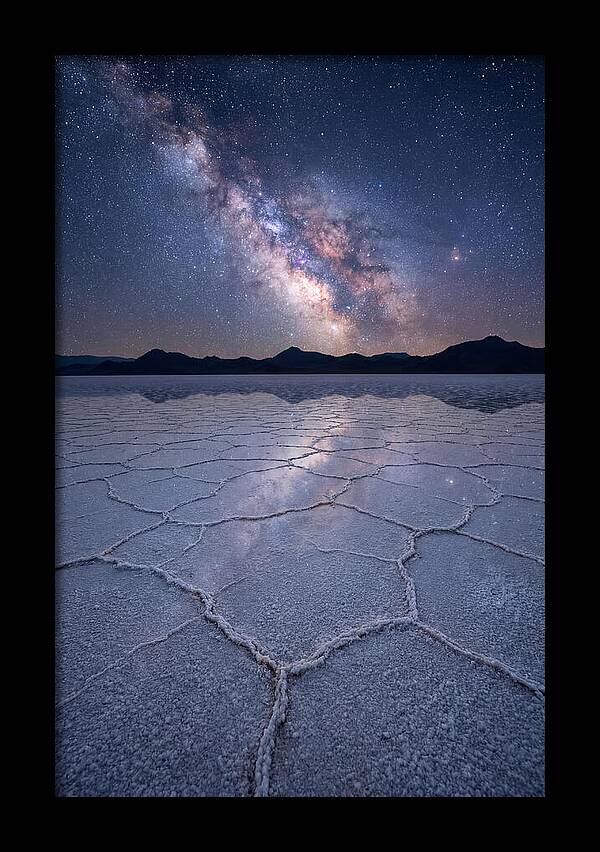 Night Sky Over Bonneville Salt Flats