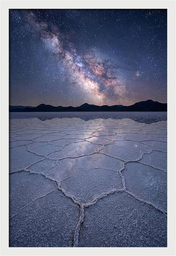 Night Sky Over Bonneville Salt Flats