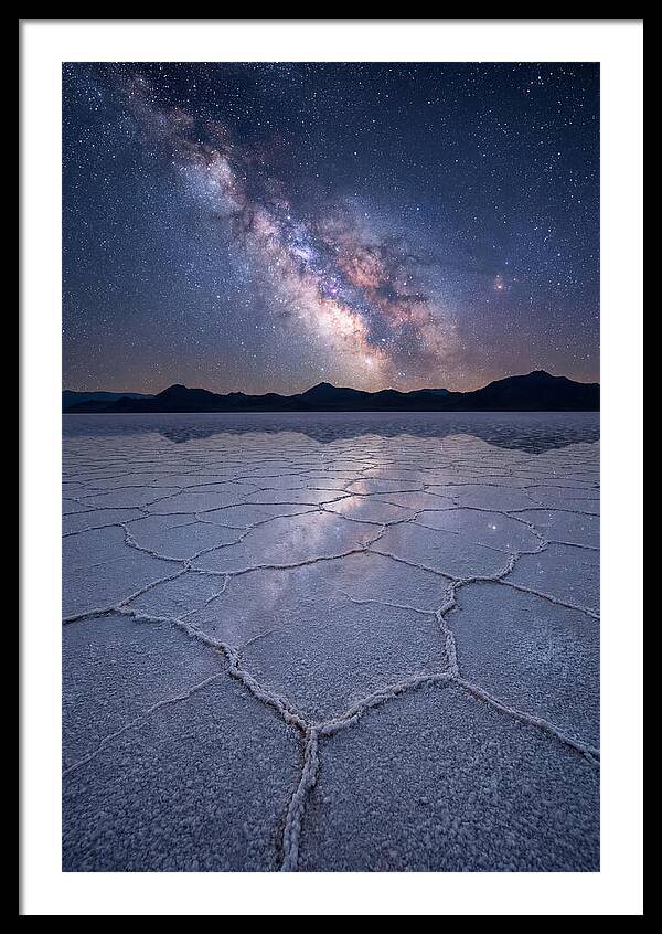 Night Sky Over Bonneville Salt Flats