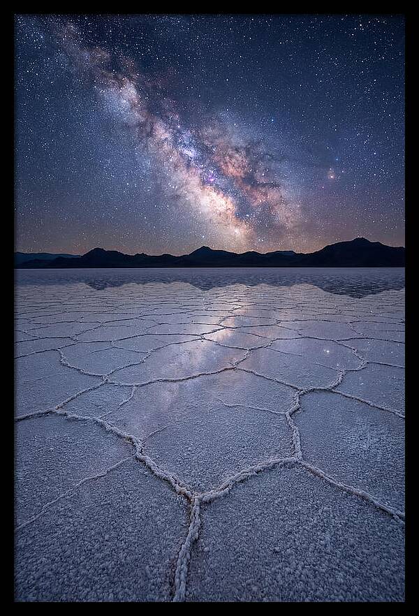 Night Sky Over Bonneville Salt Flats