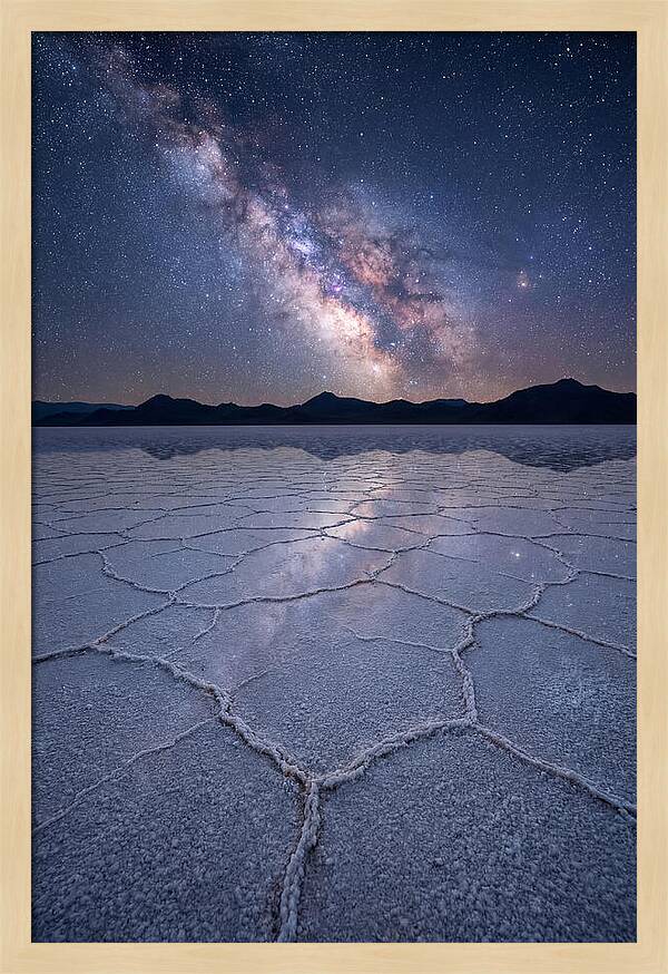 Night Sky Over Bonneville Salt Flats