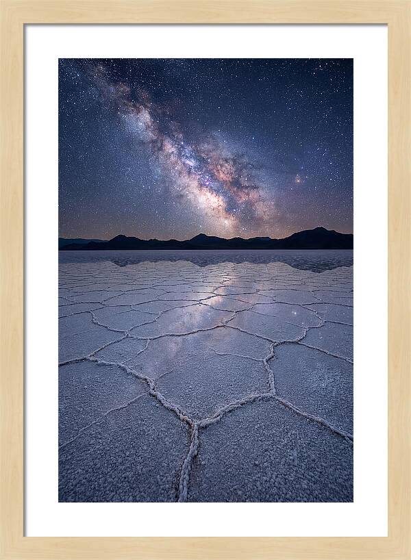 Night Sky Over Bonneville Salt Flats