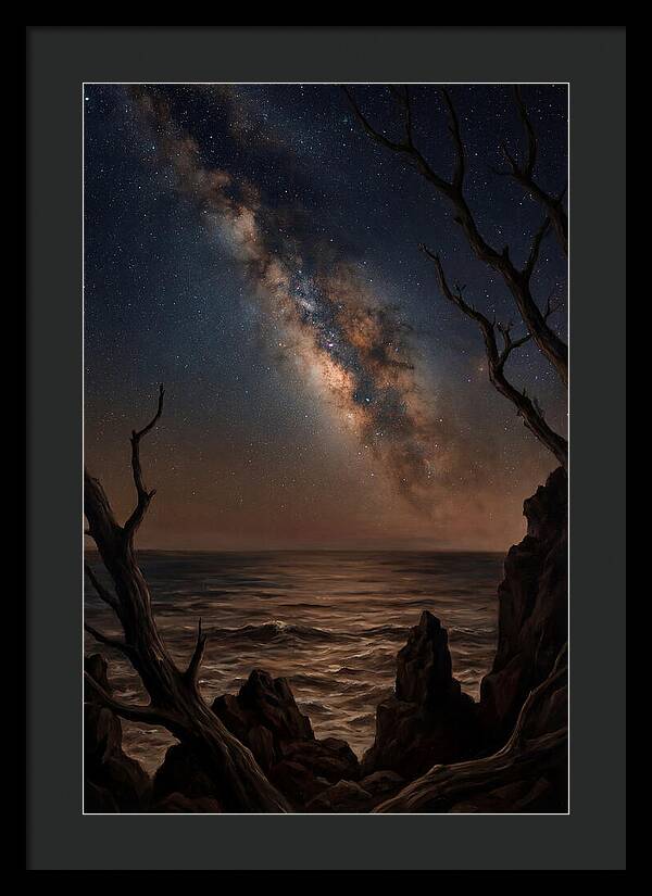 Night Sky Over Ocean
