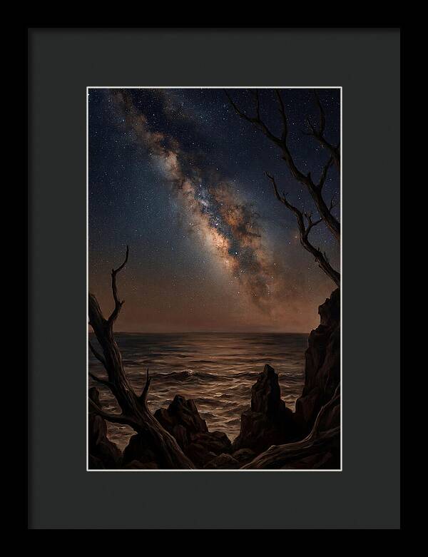 Night Sky Over Ocean