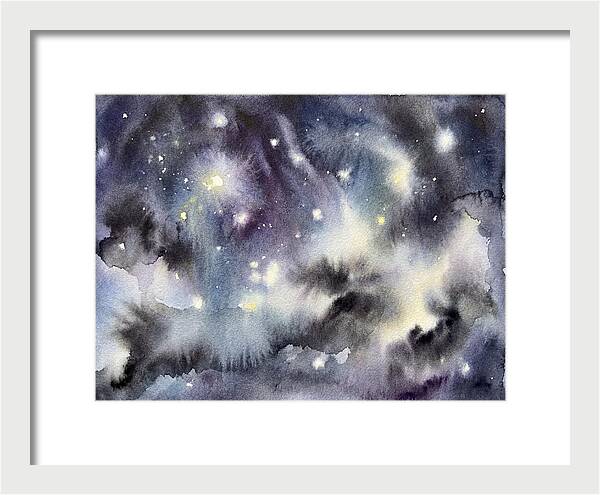 Night Sky Watercolor
