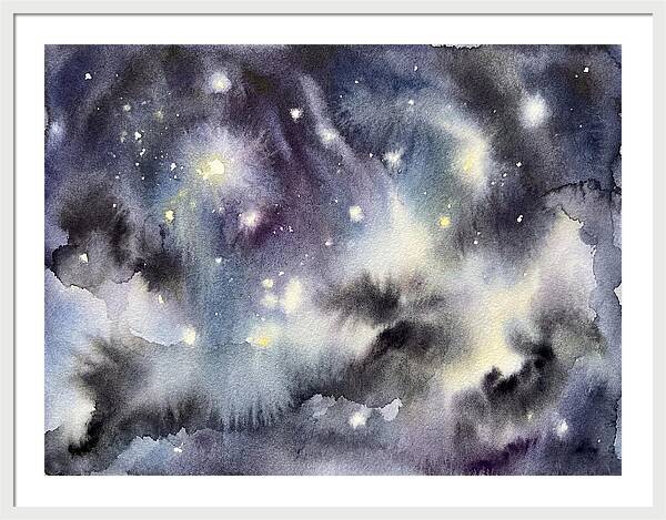 Night Sky Watercolor