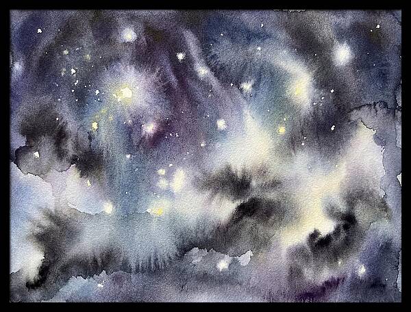 Night Sky Watercolor