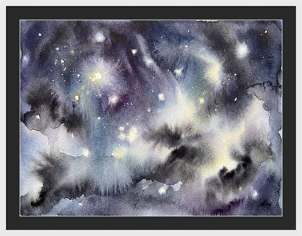 Night Sky Watercolor