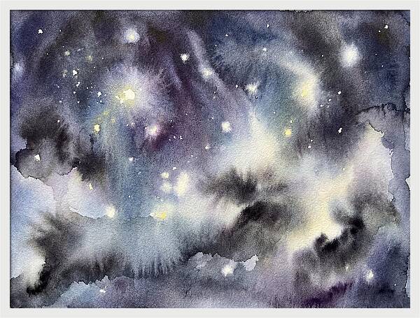 Night Sky Watercolor
