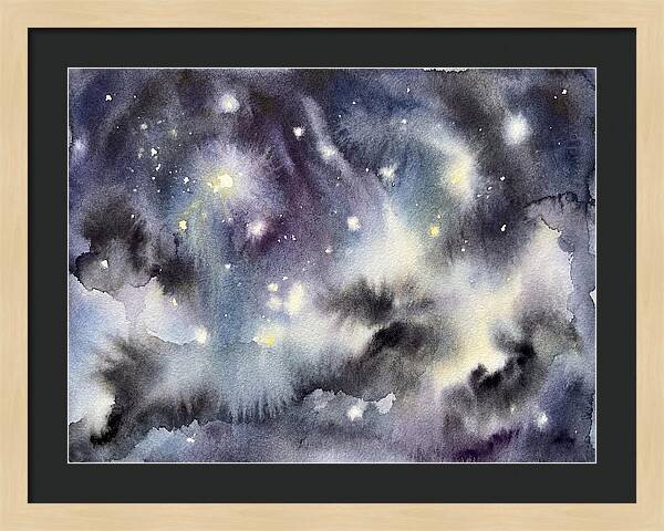Night Sky Watercolor