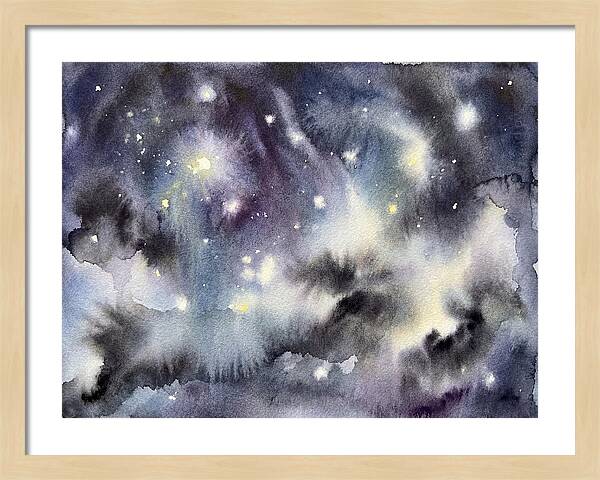 Night Sky Watercolor