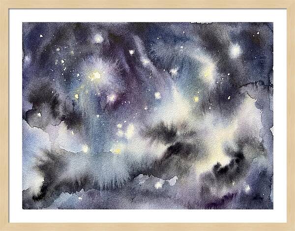 Night Sky Watercolor