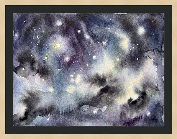 Night Sky Watercolor