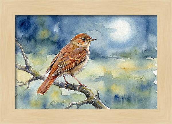 Nightingale In Moonlight